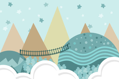 Papier Peint Forêt Illustrée