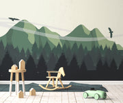 Papier Peint Paysage Illustré