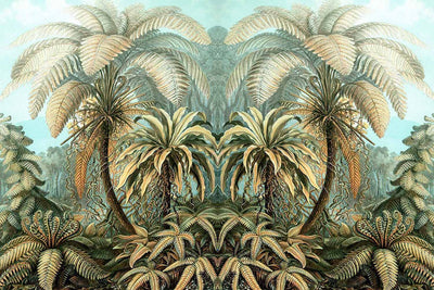 Vintage Jungle Illustration Wall Mural