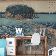 Vintage Japanese Shrine Voyage Wall Mural-Vintage-Eazywallz