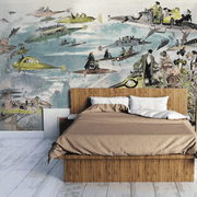 Vintage Steam Punk Wall Mural-Cityscapes-Eazywallz